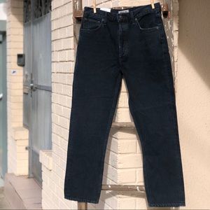 AGOLDE  Riley Hi-rise straight crop jeans